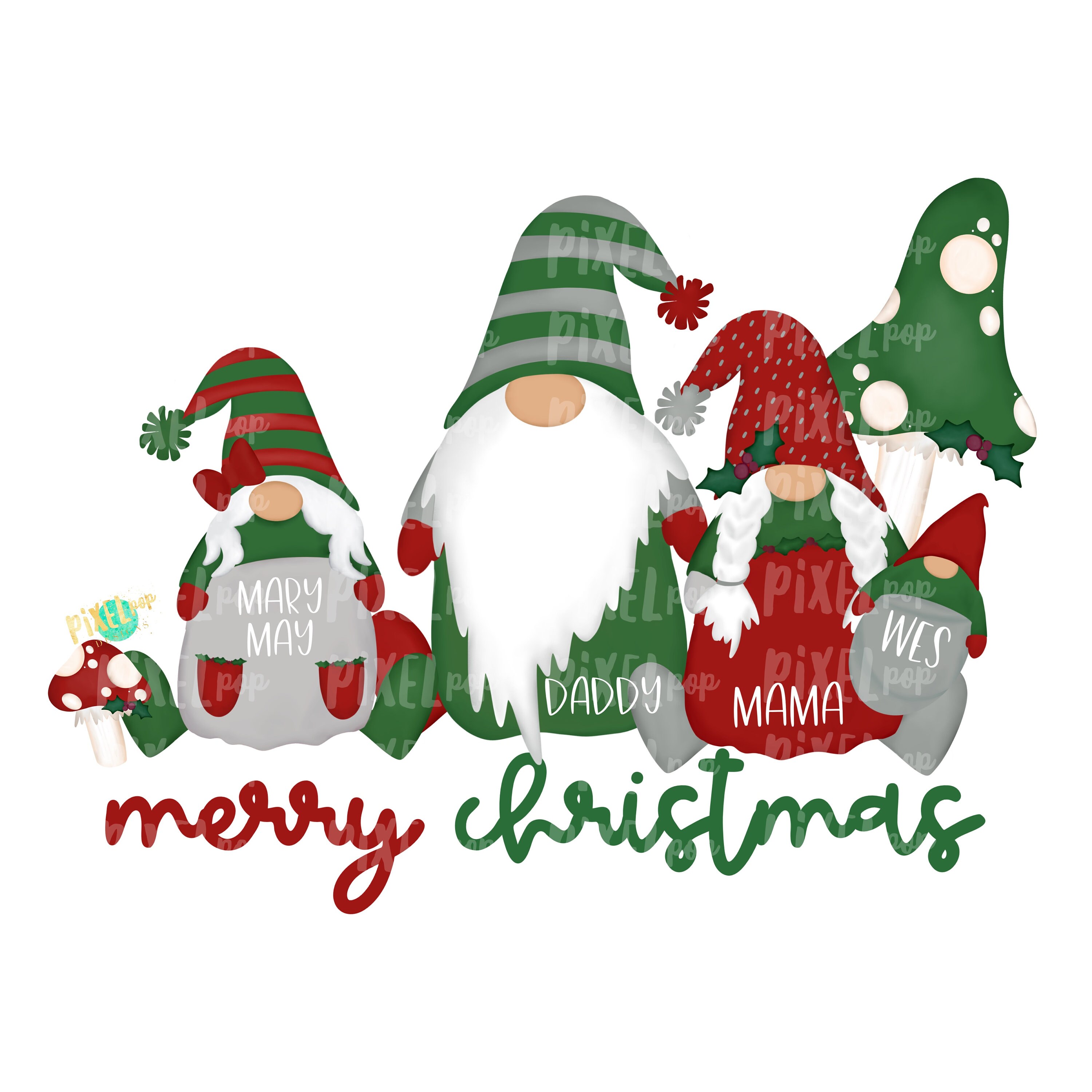 Gnome Family PNG Set With Accessories Gnome Christmas Images - Etsy UK