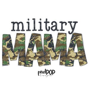 Military Mama Camouflage PNG Design | Army Navy Marine | Sublimation Design | Military Design | Camouflage Digital Art | Printable Art
