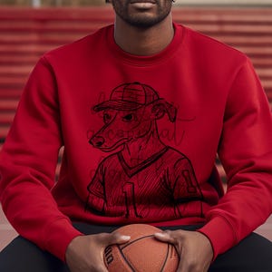 Mascotte PNG del Greyhound Whippet della Jersey / Mascotte della scuola, design digitale personalizzato / Arte stampabile / Stampa digitale / Stampabile / Clip art