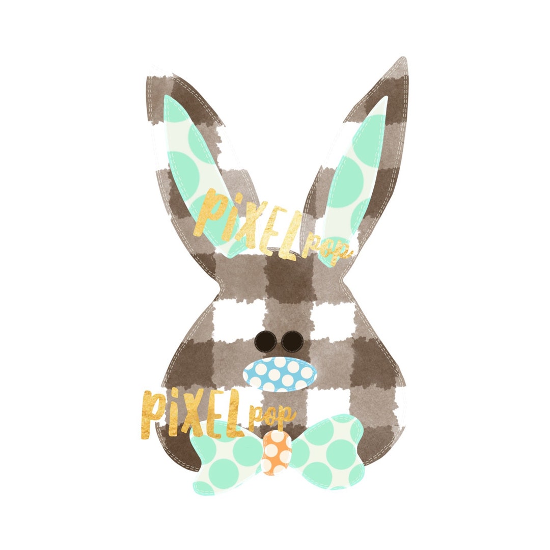 PNG Easter Bunny Rabbit Sublimation Design | Hand Drawn Sublimation ...