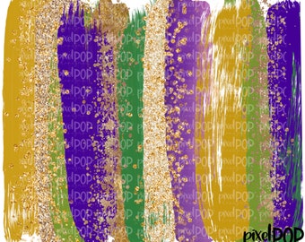 Mardi Gras Glitter Brushstroke Background PNG | Mardi Gras Background | New Orleans | Mardi Gras Design | Digital Download | Clip Art