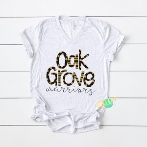 Oak Grove Warriors Black Gold Sublimaition Digital PNG | Sublimation Design | Heat Transfer PNG | Digital Download | Printable | Clip Art