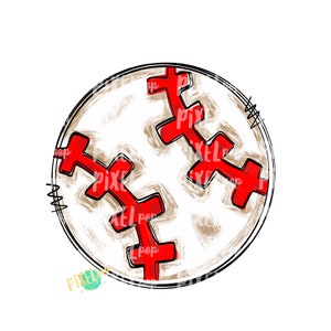 Baseball Doodle PNG | Baseball Design | Painted Baseball Clip Art | Baseball Sublimation Design | Ball | Ball Clip Art | Baseball | Sports