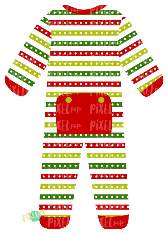 Striped Christmas Bum Flap Pajama Ornament PNG | Christmas Pajama PNG |  Christmas Pajamas Sublimation | Christmas | Christmas Clipart