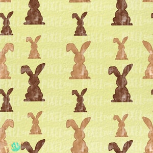 Bunnies Galore Yellow Digital Paper Sublimazione PNG / Arte dipinta a mano / Sublimazione PNG / Download digitale / Carta per scrapbooking digitale