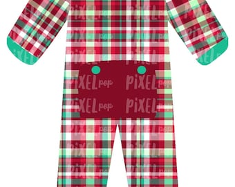 Christmas Plaid Bum Flap Pajama Ornament PNG | Christmas Pajama PNG | Christmas Pajamas Sublimation | Christmas Art | Christmas Clipart