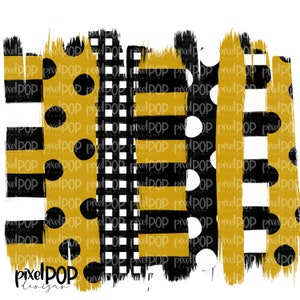 Schwarz und Gold Streifen Tupfen Pinselstrich Hintergrund PNG | Schwarz & Gold Teamfarben | Bügelbild | Digitaldruck | Druckbar | Clip Ar