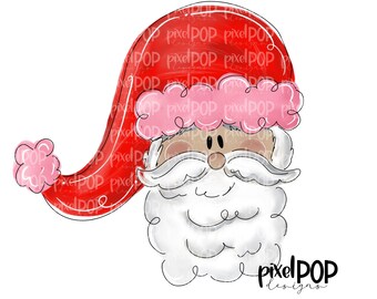 Whimsy Santa Claus Pink PNG | Christmas Art | Santa | Santa Clip Art | Santa Claus | Christmas | Digital Download | Printable Artwork | Art