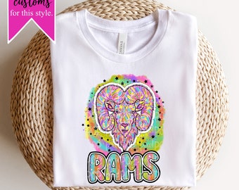 90s Girl Nostalgia Mascot Rams PNG | Rams Mascot Design | Team Spirit Design | Rams Clip Art | Digital Download | Printable Artwork