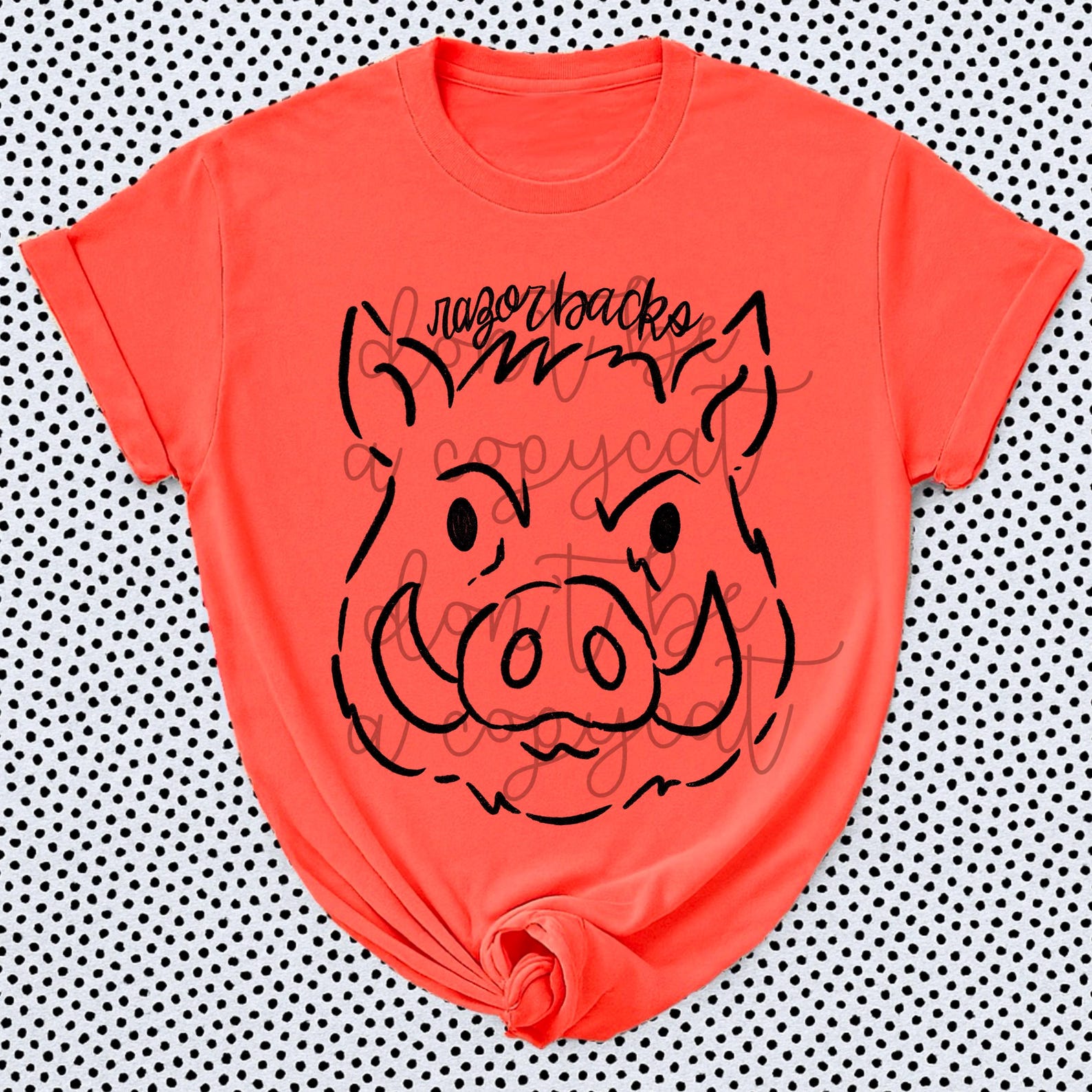 Cute Razorback Designs Doodle Mascots Razorbacks Spirit Design PNG | School Mascot Custom ...