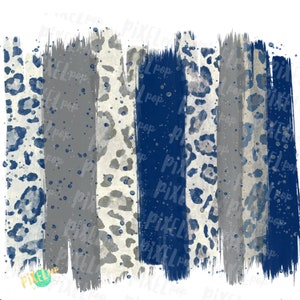 Marineblauwe en grijze zilveren lijnachtergrond handgetekende sublimatie, png | Teamkleuren | Overboeking | Digitale afdruk | Afdrukbaar | Clip-ar