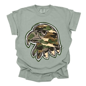 Camouflage Doodle Mascots Eagle School Spirit Design PNG School Mascot Camo Eagles Digital Design Printable Digital Mascot