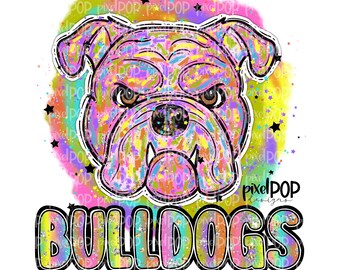 90’S bulldog college gazette SWEAT 90s Nostalgia Mascots Bulldogs PNG | School Mascot Custom