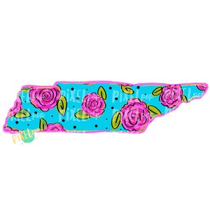 Staat Tennessee vorm blauwe bloemen, png PNGEgg | Tennessee | Thuisstaat | Sublimatieontwerp | Warmteoverdracht | Digitaal | Bloemachtergrond
