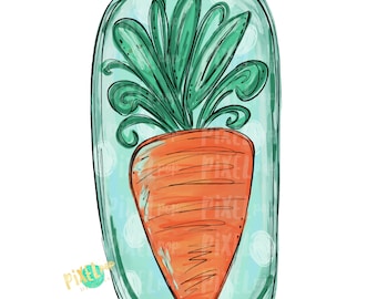 Painted Carrot PNG | Easter Art | Easter Sublimation | Sublimation Art | Heat Transfer PNG | Digital Download | Printable Artwork | Clip Art