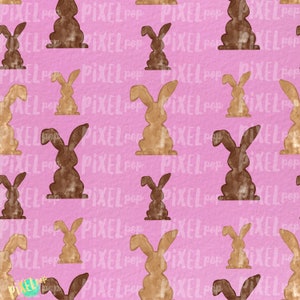 Bunnies Galore Pink Digital Paper Sublimation PNG | Hand Painted Art | Sublimation PNG | Digital Download | Digital Scrapbooking Paper