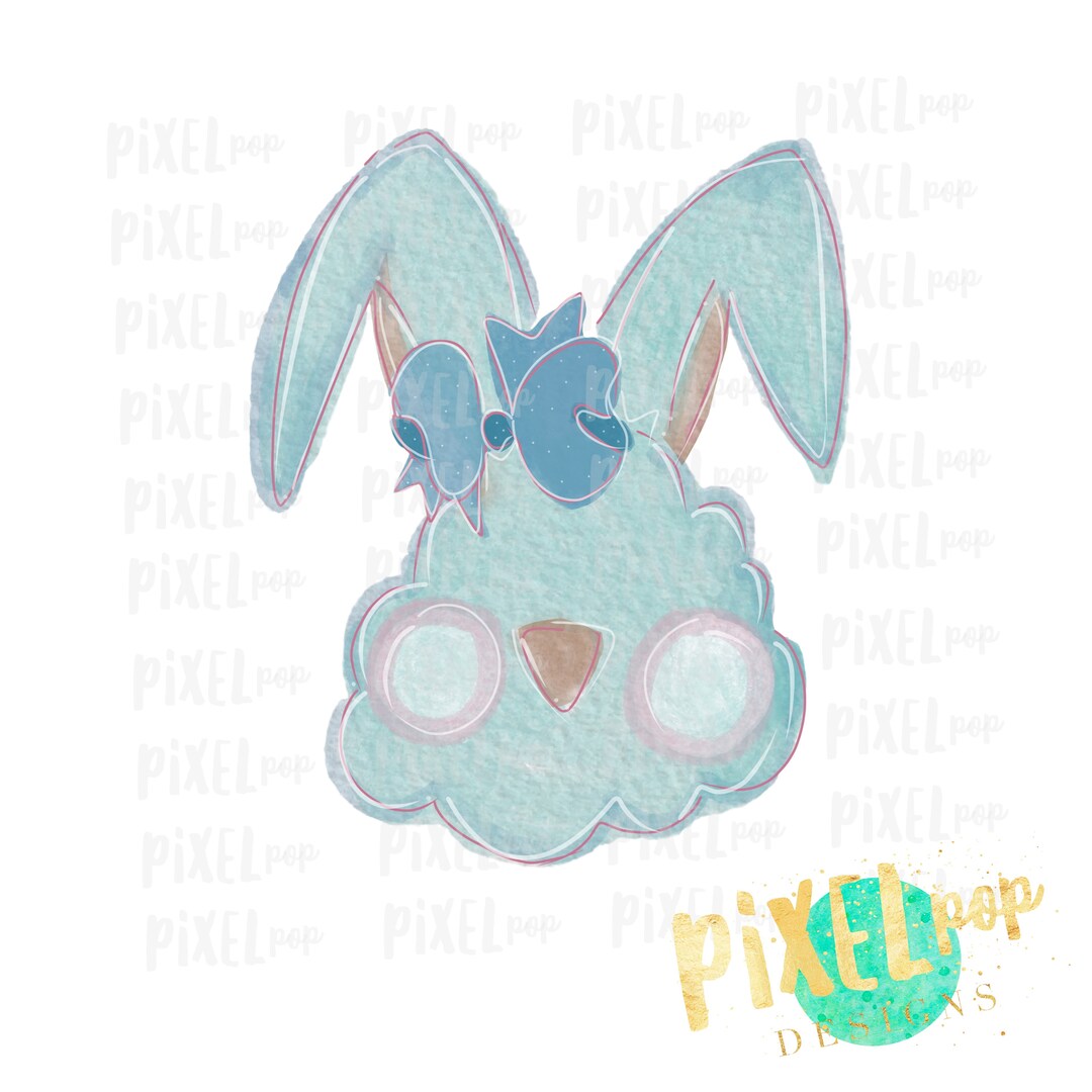 Easter Bunny Rabbit Sublimation Design PNG | Hand Drawn Sublimation ...