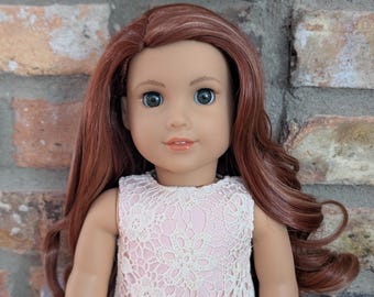 Custom American Girl Doll Florian: Red Hair, Hazel Eyes, Light Skin Tone Joss Mold