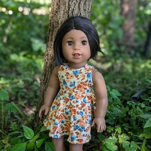 OOAK Custom American Girl Doll Avayah Black Hair Brown Eyes Dark Skin Tone Makena Mold