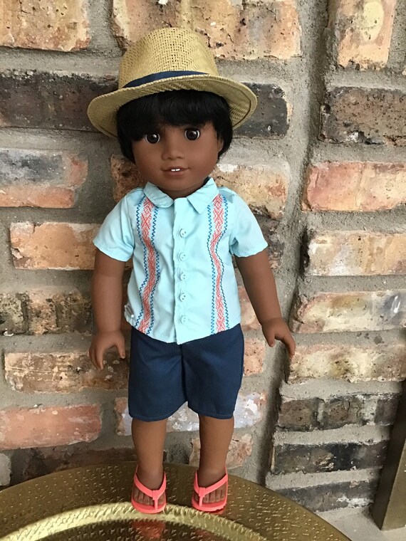 Noah Custom Ooak American Girl Boy Doll Black Hair Brown Eyes Etsy