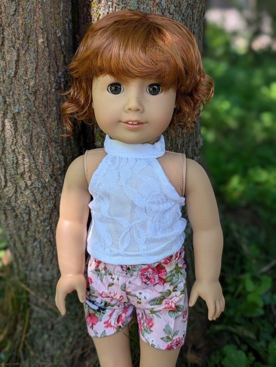 OOAK Custom American Girl Doll Audrey Red Hair Hazel Eyes Light Skin Tone Classic Mold Freckles