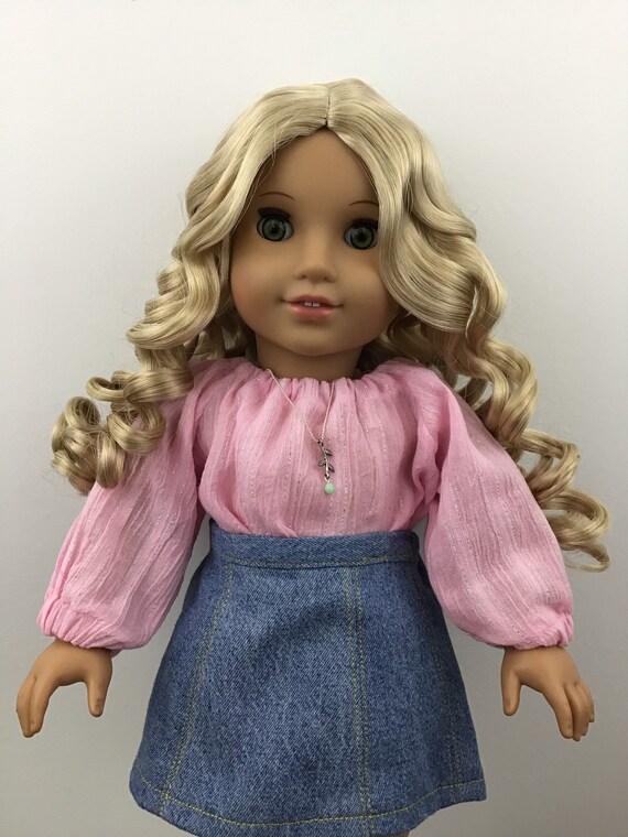 american girl doll blonde curly hair