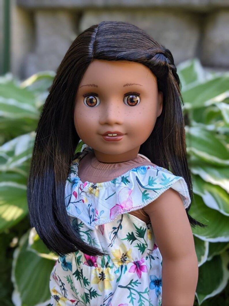 Tamia OOAK Custom African American Girl Doll Black Hair Brown | Etsy
