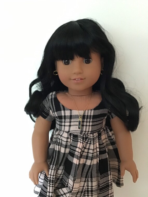 Elia Custom Ooak American Girl Doll Black Curly Hair Hazel Eyes Josefina Mold Medium Skin Tone Hispanic
