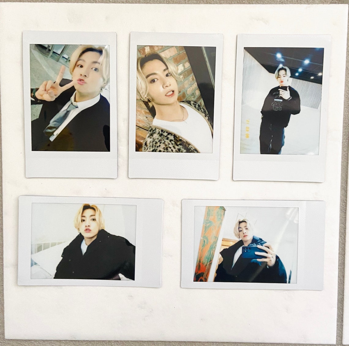 Blonde Jungkook Polaroid BTS JK Polaroid Print Photocard | Etsy