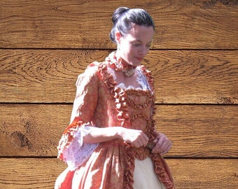 18th century English silk dress