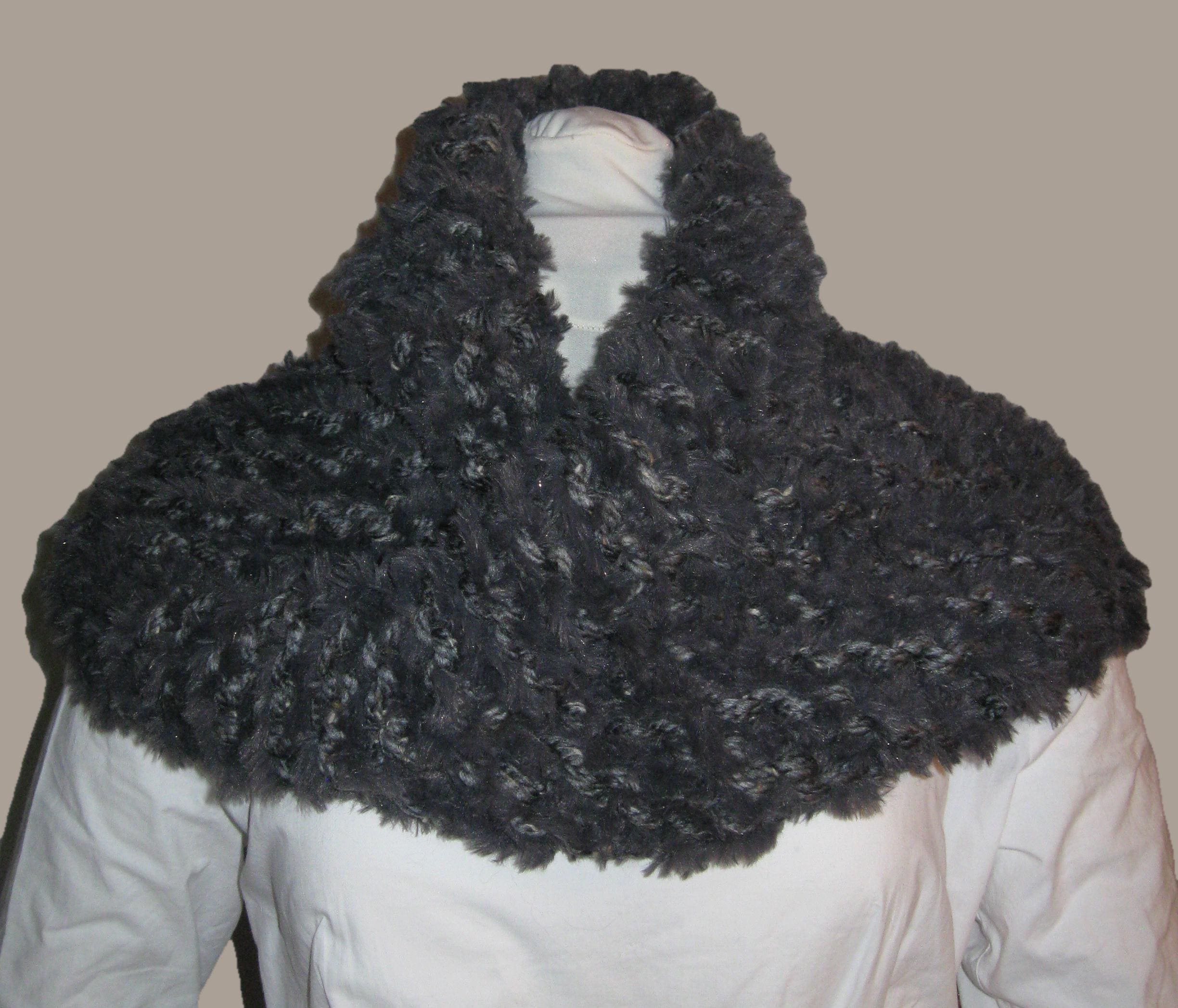 Snood (tour De Cou) Outlander Sassenach - Bleu Roi, Laine Mélangée - Fabriqué En France - Taille Unique