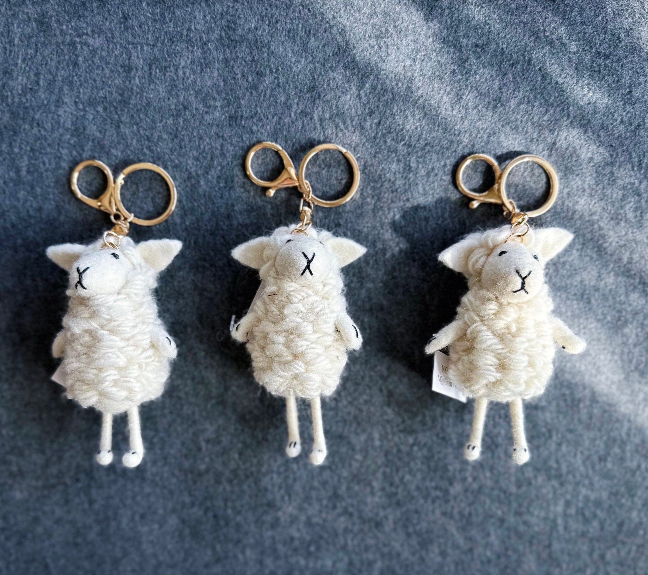 Key Ring Keychain Making Kit With Open Ring Sheep Eye Needle - Temu