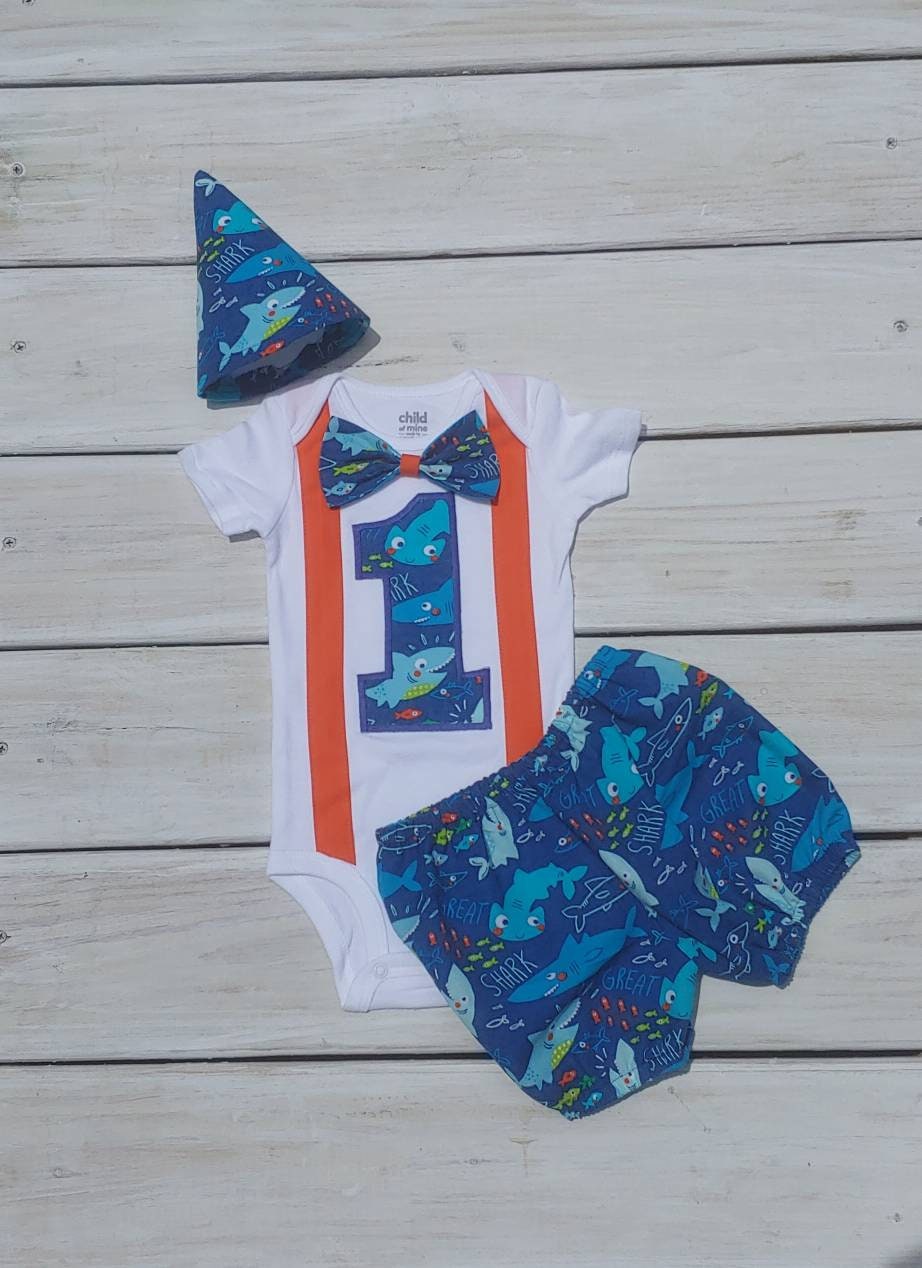 Boy Birthday Outfit Ocean Nautical Baby Boy 1st Birthday Etsy