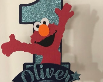 elmo birthday decorations etsy