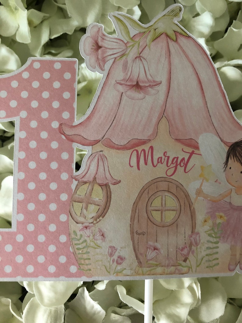 Personalised Fairy Themed Cake Topper. Fairytale Themed Etsy UK