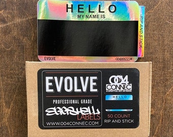 Hologram Eggshell Sticker Labels 50 Pack