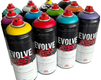 Evolve Elite Spray Paint 12 pack