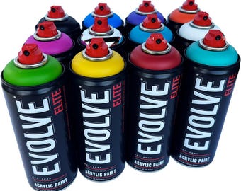 Evolve Elite Spray Paint 12 pack