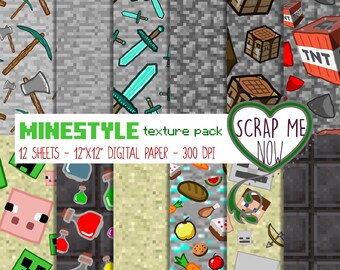 Minecraft Texture Etsy Minecraft Texture Etsy