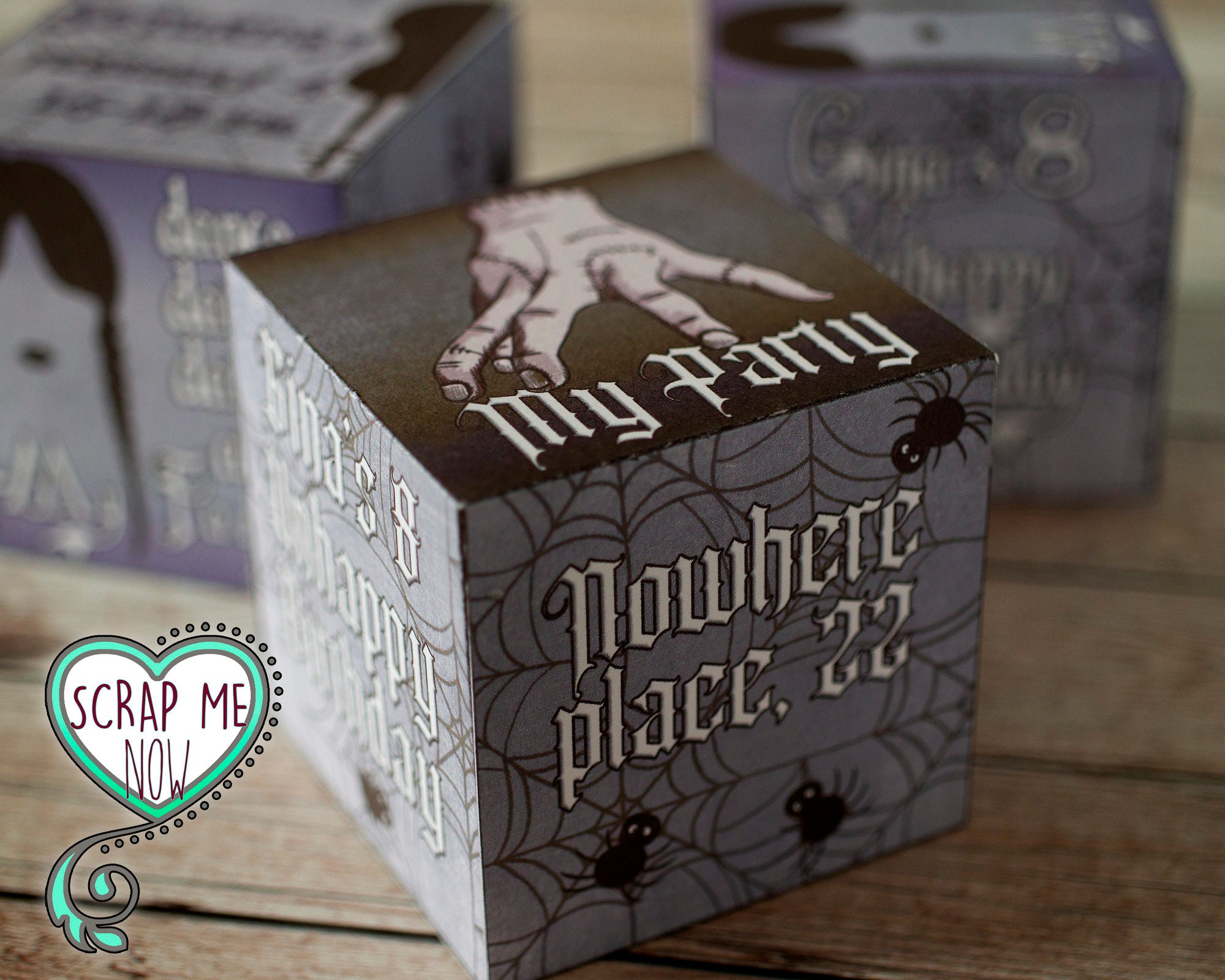 Birthday Cube Invitation -DIY- Cube Printable Invitation: Personalize ...