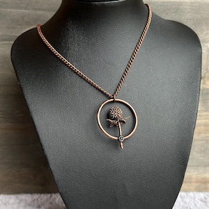 Wild Strawberry Copper Electroformed Pendant