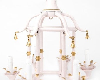 Bamboo Chandelier tole Pagoda Girls Room Chinoiserie Chic Pagoda