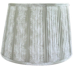 Pleated lampshade-cotton pleated lampshade-grandmillennial lampshade-modern lampshade-colorful printed lampshade- gathered lampshade