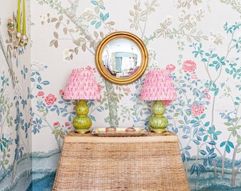 TROMPE L&#39;OEIL console table - vintage wicker console - rattan console - 1980&#39;s - wicker table -palm beach-vintage console table-Preorder