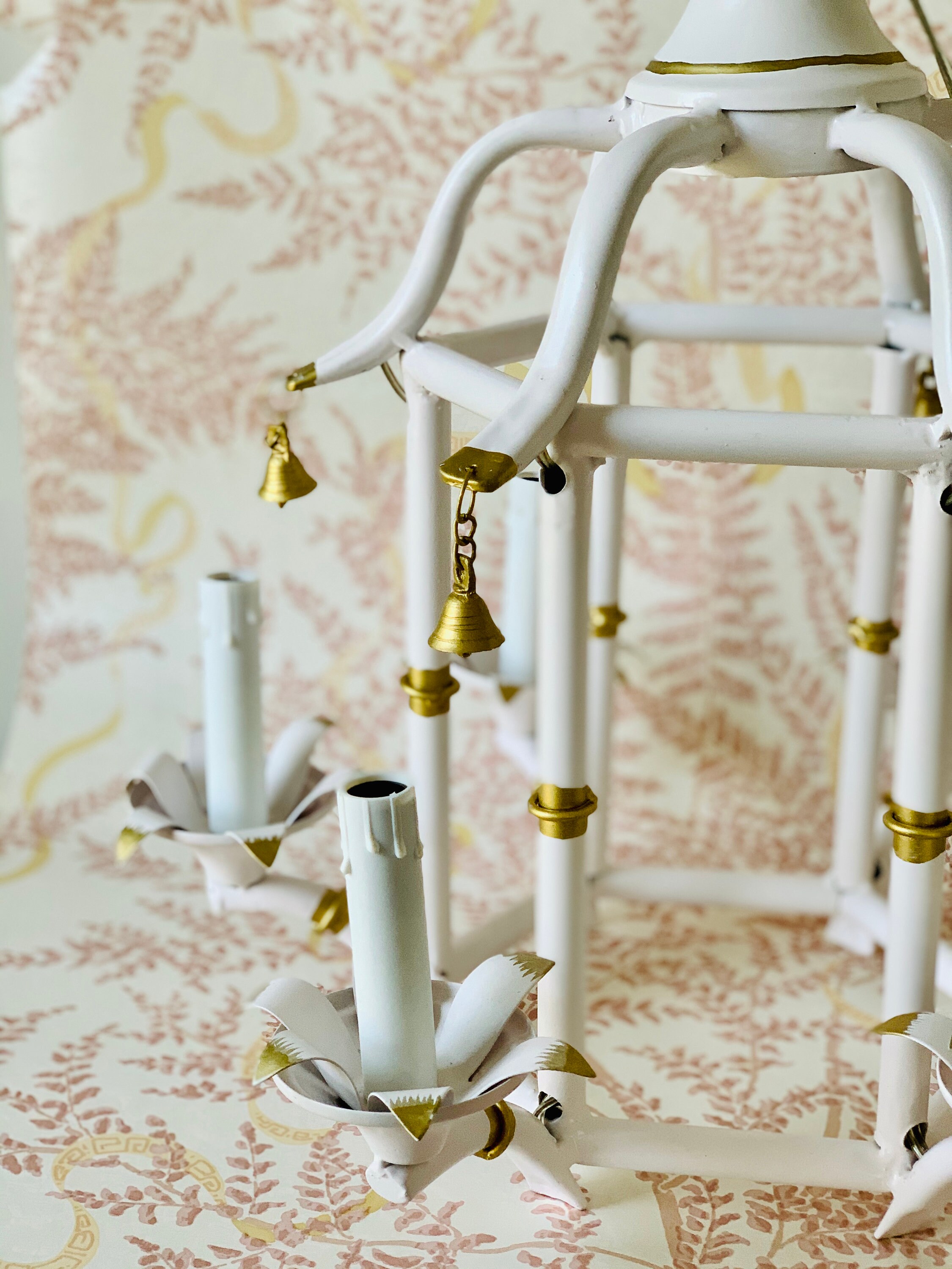 Bamboo Chandelier tole Pagoda Girls Room Chinoiserie Chic Pagoda