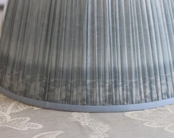 A pleated lampshade-cotton pleated lampshade- grandmillenial lampshade-modern lampshade-colorful printed lampshade- gathered lampshade