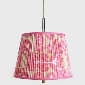 Plissee Schatten Pendelleuchte-Stoff Schatten Leuchte- Plissee Anhänger-Stoff Schatten Anhänger Licht-Stoff Schatten Hängeleuchte