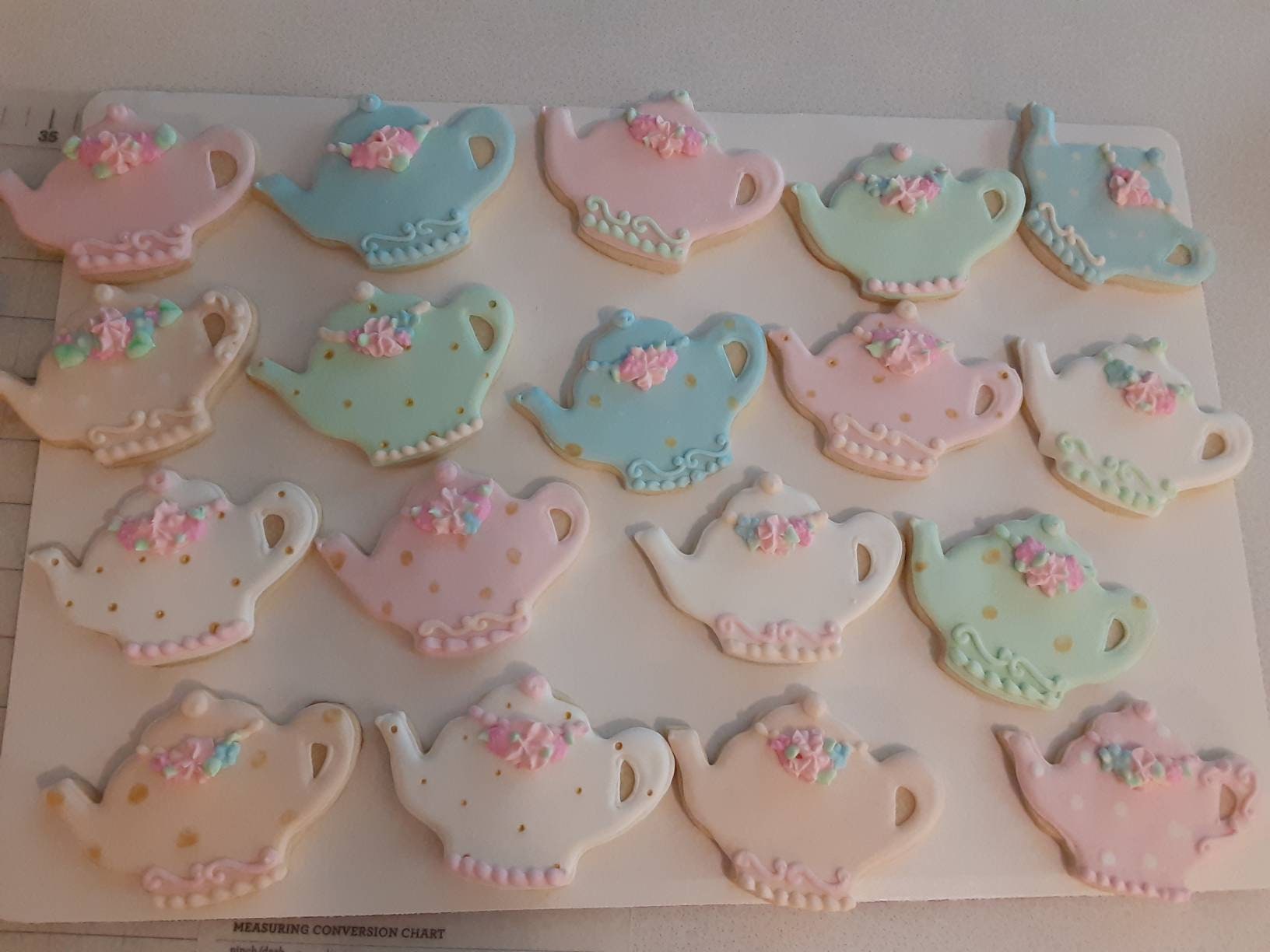 Teapot sugar cookies. Set of 12 Etsy