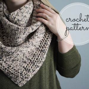 The Savannah Shawl Crochet Pattern - Triangle Shawl/Scarf