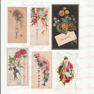 Antique CALLING CARDS; INSTANT Digital Download